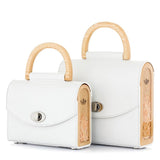 AURORA WHITE SAFFIANO - Blackwoodbags