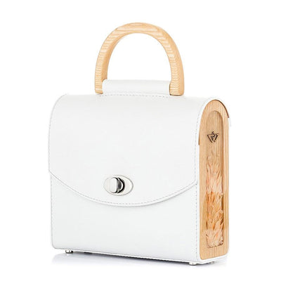 AURORA WHITE SAFFIANO - Blackwoodbags