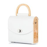 AURORA WHITE SAFFIANO Leather bag