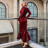SERENA sequinned mermaid gown