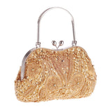 Beads and sequins evening clutch