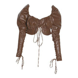 Bowknot puff sleeve top