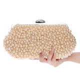 CHAMPAGNE beaded vintage styled purse