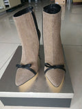 Cinderella golden embellished ankle boots