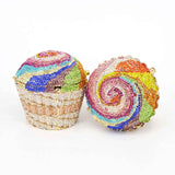 CUPCAKE crystal embellished clutch