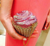 CUPCAKE crystal embellished clutch
