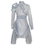 ELOUISE ruffled asymmetric dress