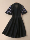 GINSENG embroidered midi dress