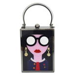 GIRL PLEASE studded mini purse