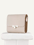 GLORIA BEIGE CROCO Leather bag