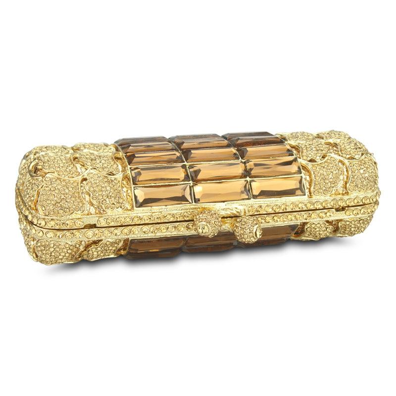 GRAIL embellished clutch in gold