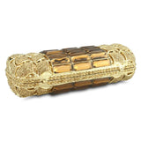GRAIL embellished clutch in gold