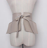 High-waist bow belt in colors