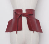 High-waist bow belt in colors