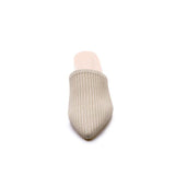 Knit type slipons in beige