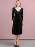 LENORE black velvet vintage styled dress