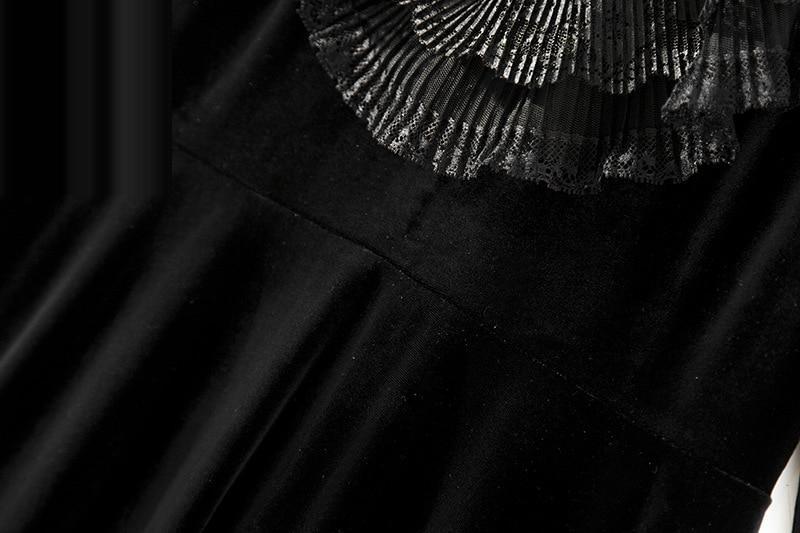 LENORE black velvet vintage styled dress