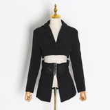 MARCELLE Lapel Cutout Tunic