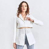 MARCELLE Lapel Cutout Tunic