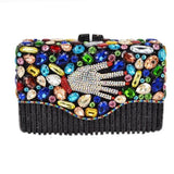 PALM embellished evening purse