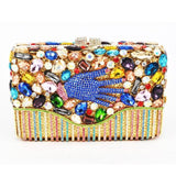 PALM embellished evening purse