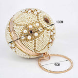 PEARL BALL beaded mini purse
