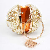 PEARL BALL beaded mini purse