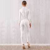Primetime Looks-AHOY pant suit in white