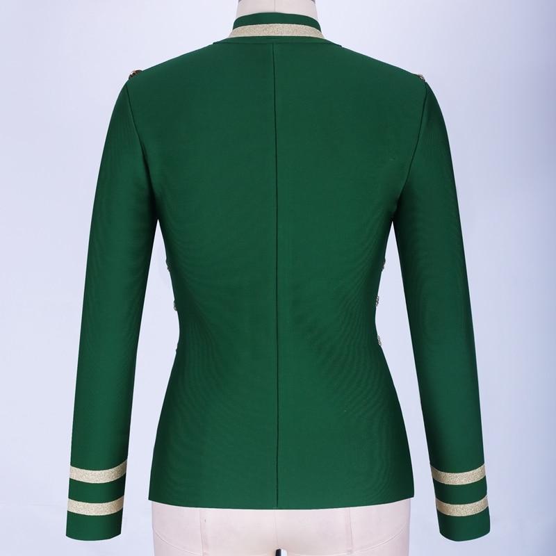 Primetime Looks-AHOY zipped blazer in green
