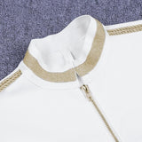 Primetime Looks-AHOY zipped blazer in white