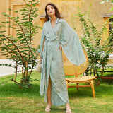 ALESSA Luxe Kimono Wrap Maxi Dress