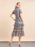 ALESSA Vintage Lace Midi Dress