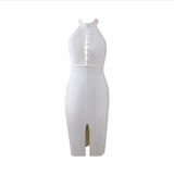 ALISSA Halter Bodycon Midi Dress