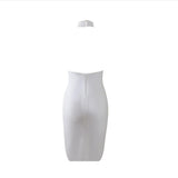 ALISSA Halter Bodycon Midi Dress