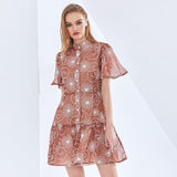 ALLY Floral Print Mini Dress in colors