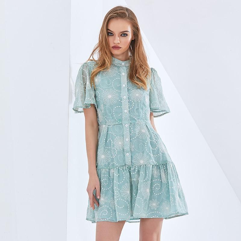 ALLY Floral Print Mini Dress in colors
