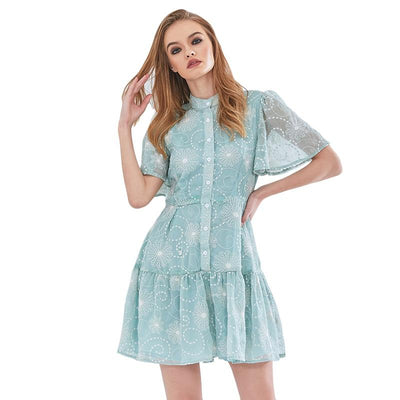 ALLY Floral Print Mini Dress in colors