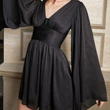 ALONDRA Elegant Mini Dress in colors