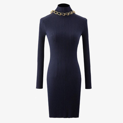 ALTHEA Low Back Knit Midi Dress