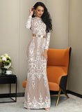 AMANDA Elegant Lace Maxi Dress