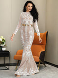 AMANDA Elegant Lace Maxi Dress