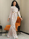 AMANDA Elegant Lace Maxi Dress