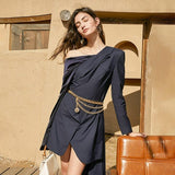 AMIRA Deconstructed Mini Blazer Dress-Dresses-Primetime-Looks