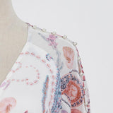 AMOR Paisley Print Mini Dress