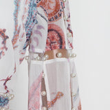 AMOR Paisley Print Mini Dress