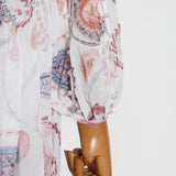 AMOR Paisley Print Mini Dress
