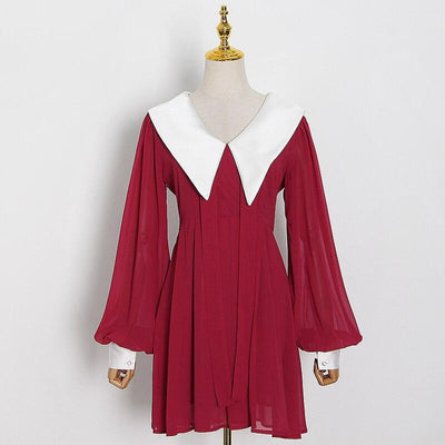 ANA bow tie retro mini dress