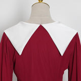 ANA bow tie retro mini dress
