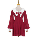 ANA bow tie retro mini dress