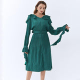 ANA Vintage Ruffled Midi Dress-Dresses-Primetime-Looks